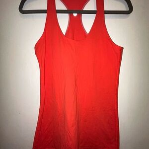 Women's Lululemon Dark Coral Athletic Dress or Long Tank Top, Sz ?